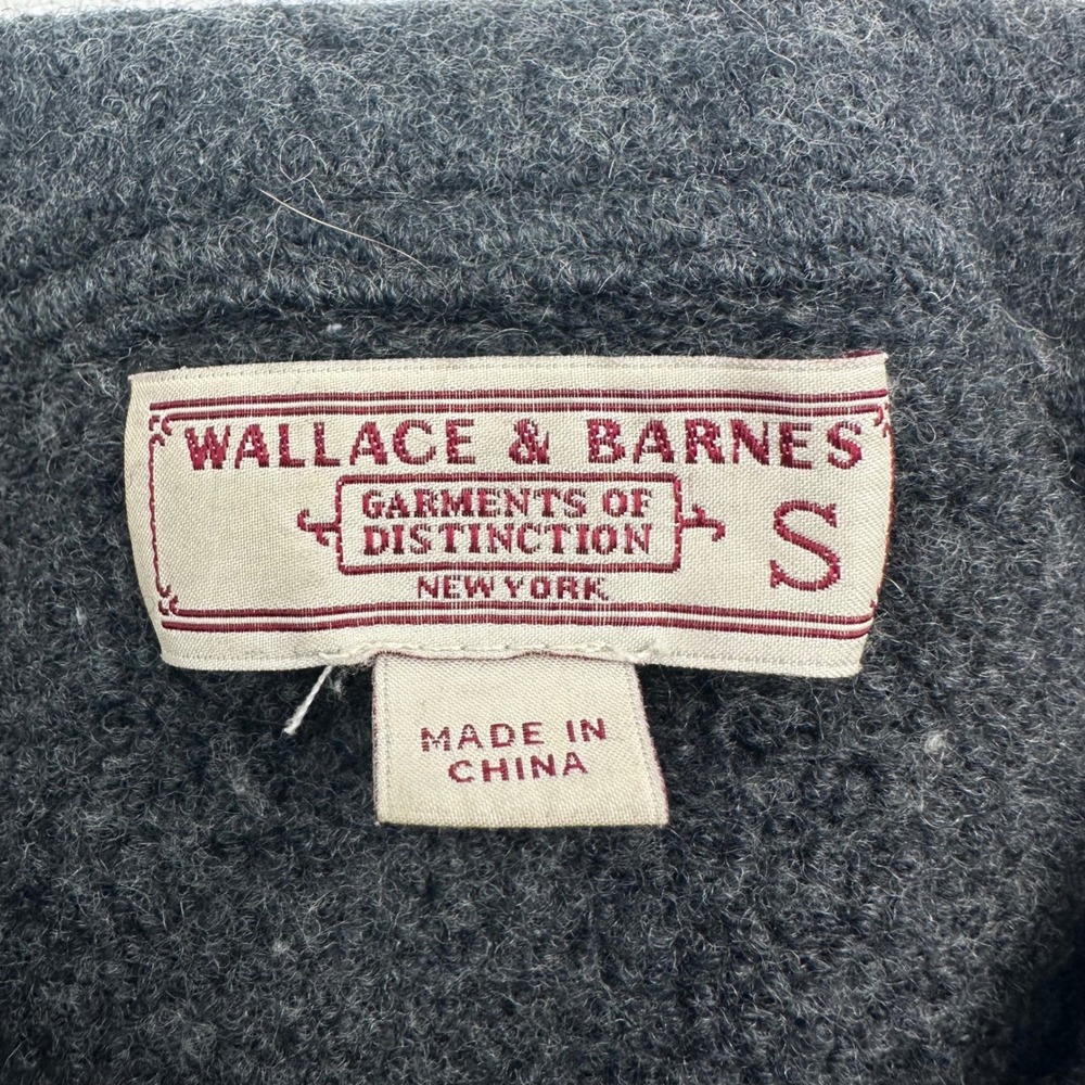 Wallace & Barnes J.Crew Merino Wool Full Zip Sweater Jacket Gray Womens Small S - Picture 3 of 11